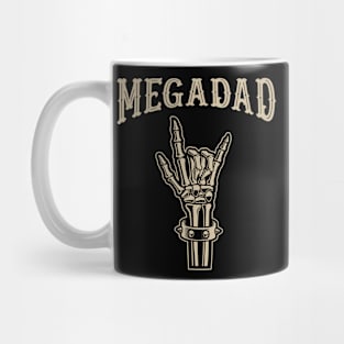 Megadad Rock Heavy Metal Guitar Dad Mug